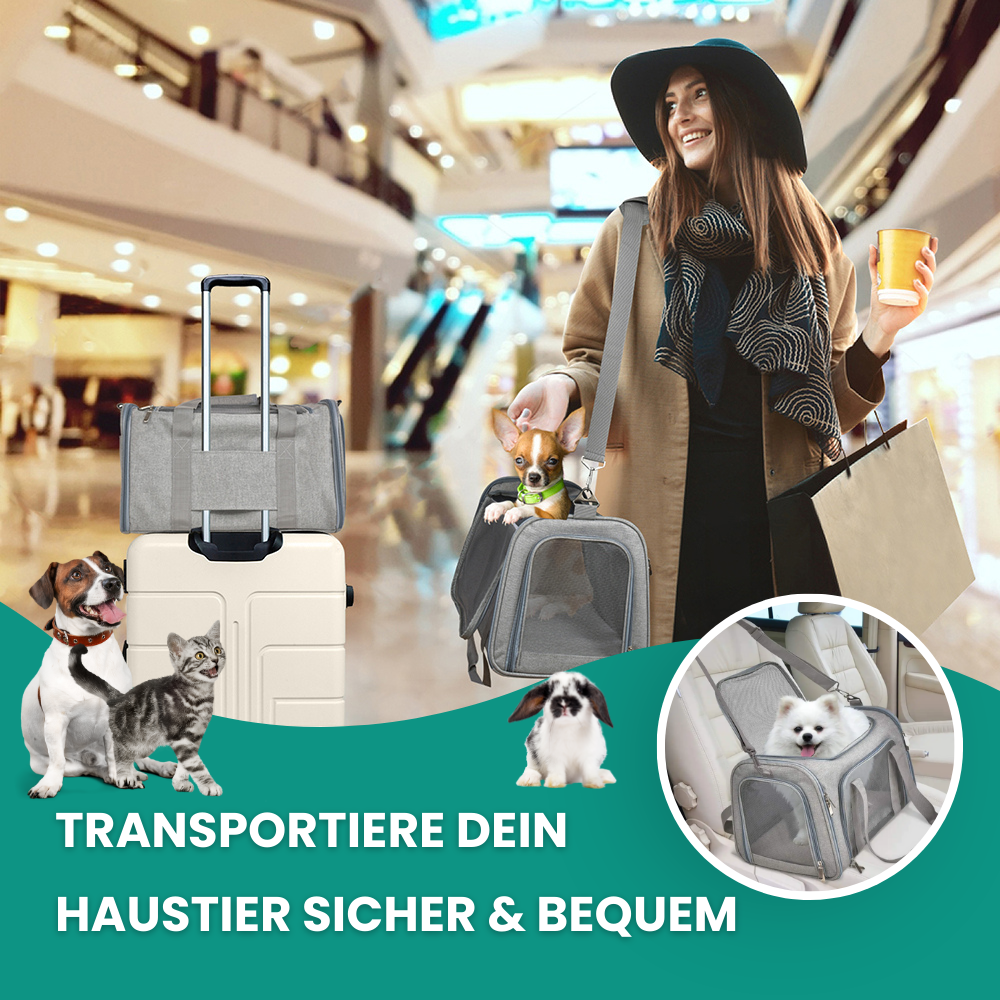 Tragetasche für Katzen & kleine Hunde – Sicher, komfortabel & flexibel unterwegs!