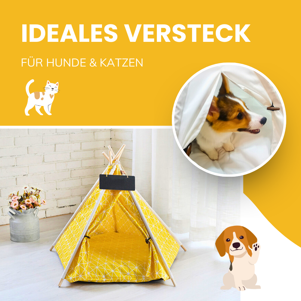 Haustier-Tipi – Der stilvolle Rückzugsort für deinen Liebling!